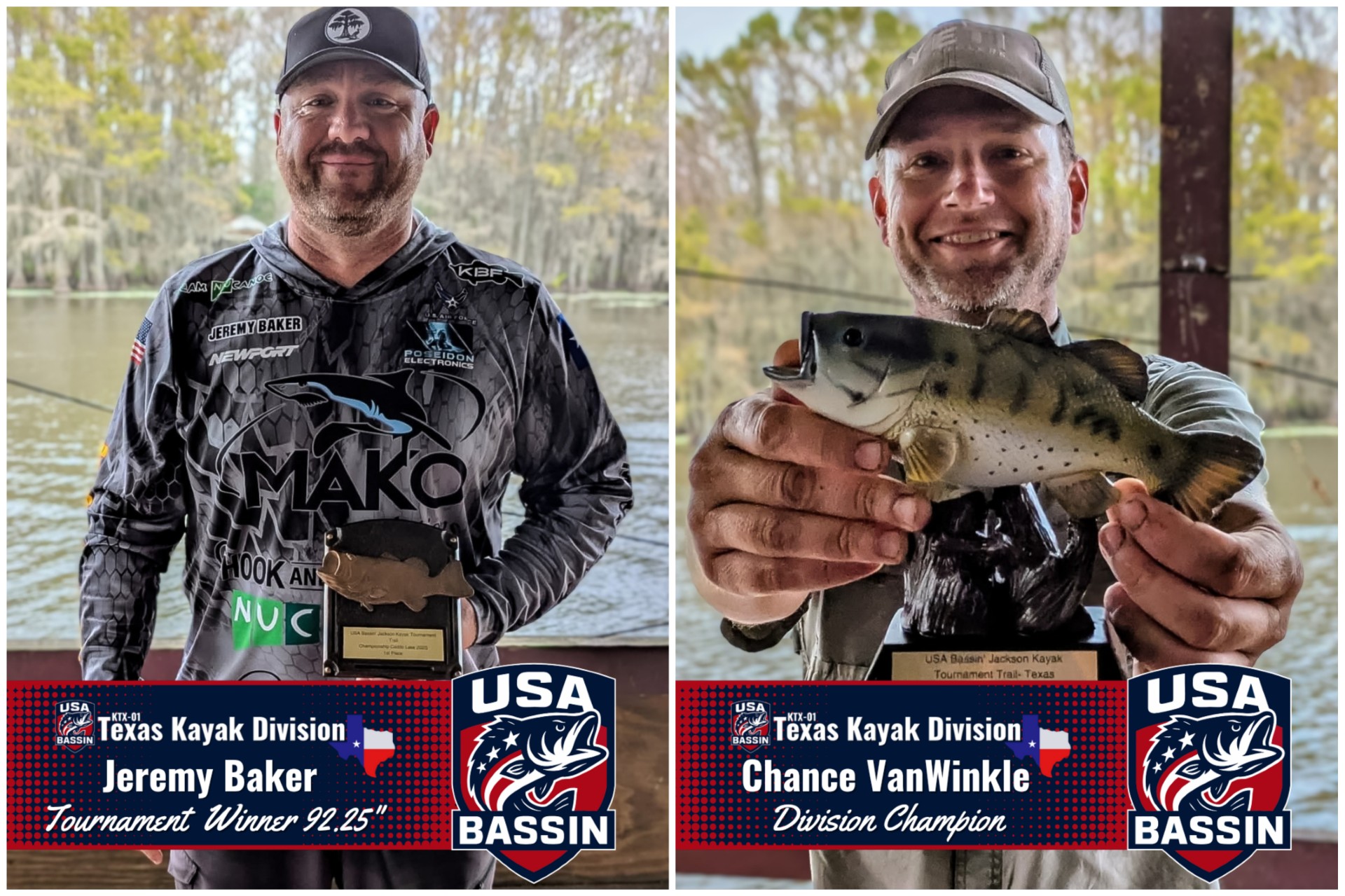  Jackson Kayak Tournament Trail – Texas Tournament Winners